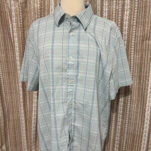 Axist Plaid Short Sleeve Button-Down Shirt – Men’s XXL